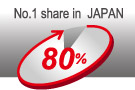 No.1 share in JAPAN